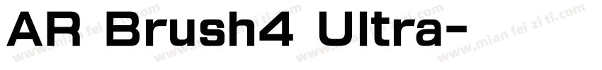 AR Brush4 Ultra字体转换